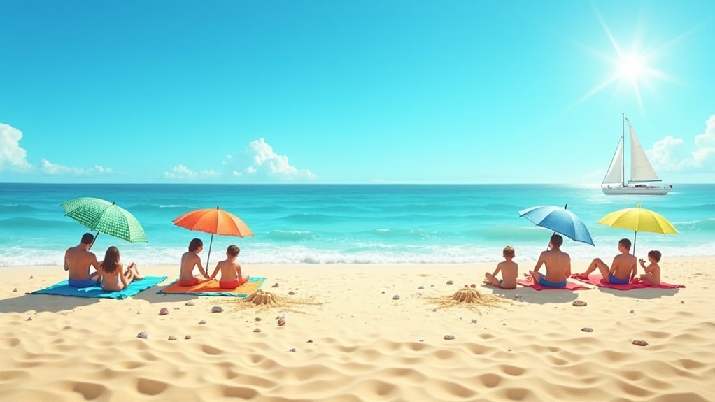 een relaxte dag op het strand