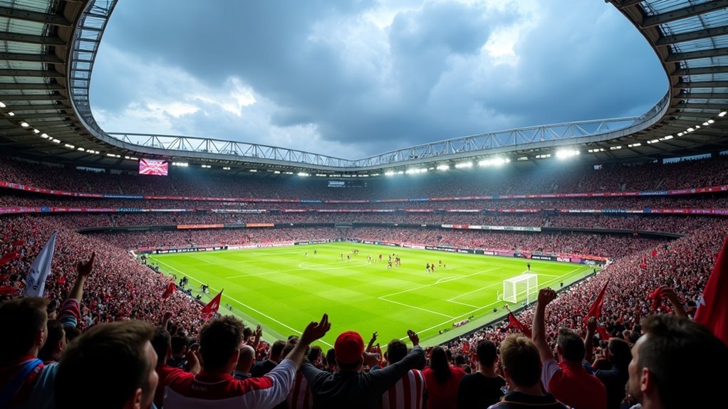 een voetbalwedstrijd bijwonen